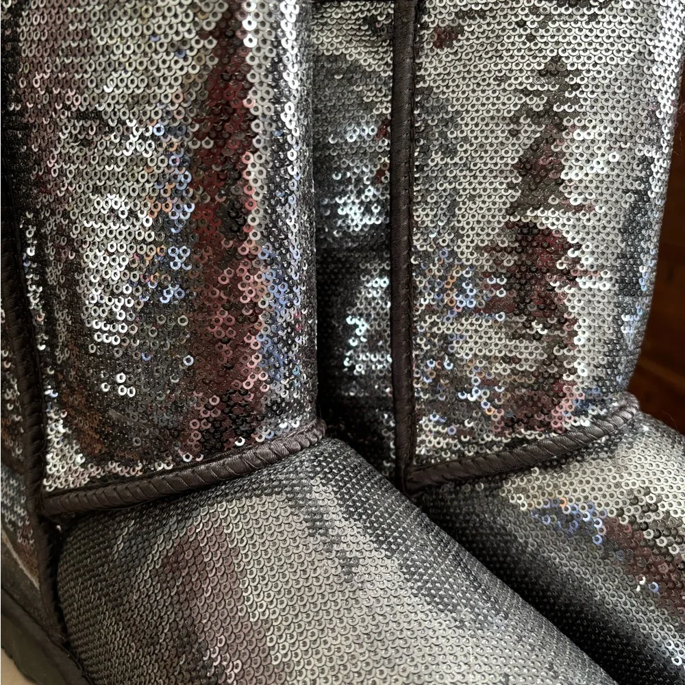 UGG Black Sequin Tall Boots